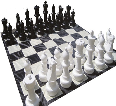 Garden chess set, King's height 64 cm